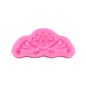 Decorative Lotus Flower Silicone Craft Fondant, Clay Mould