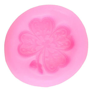 Lucky Four Leaf Clover Silicone Craft Mold For Fondant, Polymer Metal Clay Resin