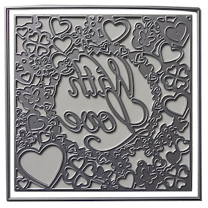 With Love Background Metal Cutting & Embossing Die