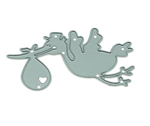 Stork Metal Cutting & Embossing Scrapbook Card Making Die