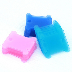 Pastel Coloured Floss Bobbin 60pc Set