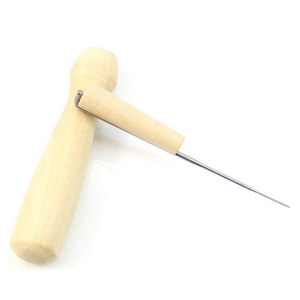 Needle Felting Wooden Tool Holder & Needle x 2