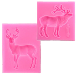 Stag, Deer, Elk, Reindeer Silicone Craft Molds, For Cakes & Polymer Clay