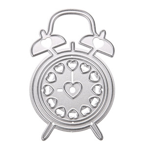 Alarm Clock Scrapbook Card Making Paper Craft Cut Embossing Stencil Craft Die