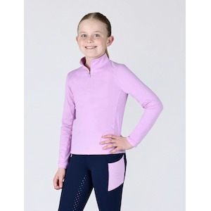 Sporting equipment: Dublin Kids Sally Long Sleeve Sunsmart Top - 2024