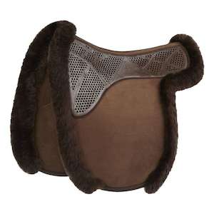 Sporting equipment: Acavallo Gel-Grip Showing Numnah - Brown