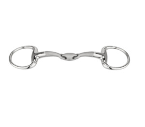 Sporting equipment: Sprenger Satinox Eggbutt Bradoon Bit 14 mm double jointed - Stainless steel