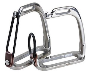 Sporting equipment: Korsteel Stainless Steel Peacock Stirrup Irons