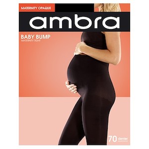 Hosiery: Ambra Baby Bump Opaque Maternity Tights 70 Denier - NZ Hosiery