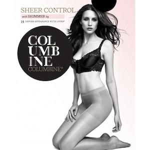 Columbine Sheer Control Shimmer Pantyhose - NZ Hosiery