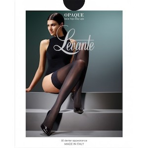 Levante Opaque Stay Ups with Lace Top - NZ Hosiery