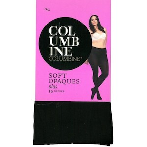 Columbine Pretty Plus Size Soft Opaque Tights 50 Denier - NZ Hosiery