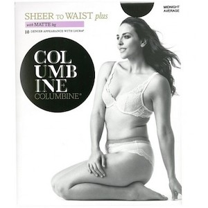 Columbine Plus Size Sheer to Waist Tights with Matte Leg - NZ Hosiery