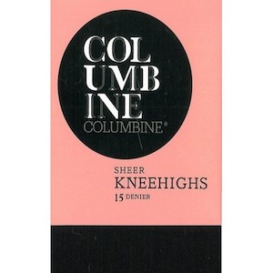 Columbine Sheer Knee Highs in 15 Denier - NZ Hosiery