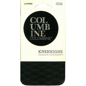 Columbine Layered Patterned Knee Highs - NZ Hosiery