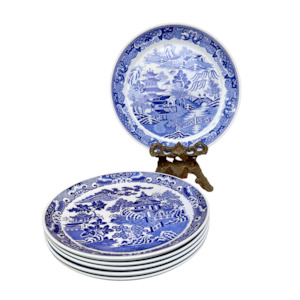 Spode Willow Pattern Plates