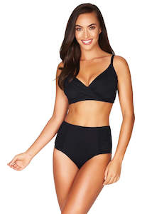 Swimwear: Eco Twist Front DD/E Bra Black