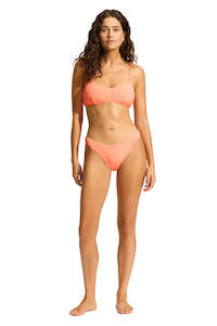 Swimwear: Sea Dive Bralette Set Peach Pink