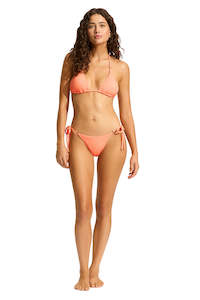 Swimwear: Sea Dive Slide Tri Set Peach Pink