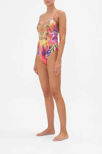 Swimwear: Wild Loving V Neck High Leg 1Pce