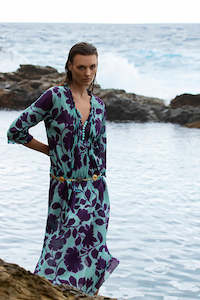 Porto Vecchio Long Poppy Dress