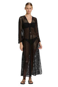 Swimwear: Jetset Stretch Lace Maxi Kaftan