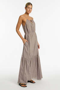 Swimwear: Infinity Drawcord Maxi Dress