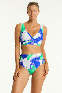 Swimwear: Sublime Cross Front Multifit Bra Top