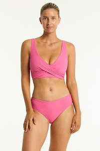 Swimwear: Spinnaker Cross Front Bra Candy