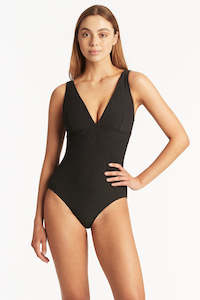 Swimwear: Spinnaker Panel Line 1Pce Black