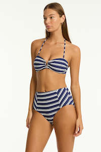 Swimwear: Biarritz V Bar Bandeau Bra Navy