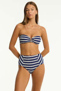 Swimwear: Biarritz Panelled High Waist Pant Navy