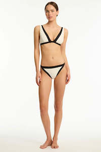 Swimwear: Border Plunge Bikini set