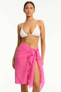 Swimwear: Sunset Frayed Sarong