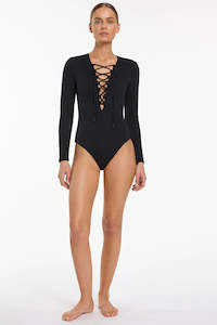 Swimwear: Joali Tie Front Plunge Surfsuit