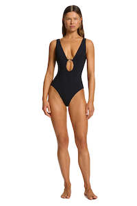 Swimwear: Lien Plunge 1Pce Black