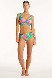 Swimwear: Pacifico Cross Front Multifit Bra Top