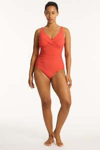 Swimwear: Messina Cross Front 1Pce Flame