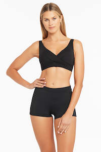 Eco Black Cross Front Bra