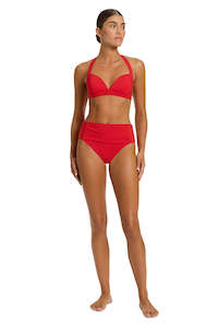 Swimwear: Jetset Moulded Halter Top Rosso