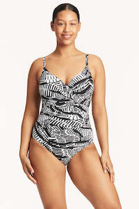 Swimwear: Pampas Twist Front DD/E Cup 1Pce