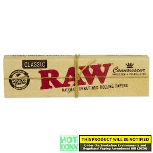 RAW Classic Connoisseur Kingsize Slim with Pre-rolled Tips