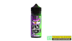 Six Licks: SIX LICKS BLACKBERRY APPLE (LIQUID GOLD) – 100ML