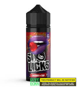 SIX LICKS CHERRY RASPBERRY (CHERRY ON TOP) – 100ML