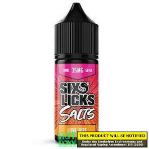 Six Licks Salts Orange Citrus (love Bite)