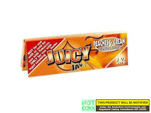 JUICY JAY'S 1 1/4 PAPER - PEACHES AND CREAM