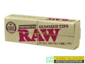 RAW Perforated Gummed Tips