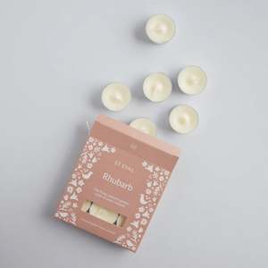 St Eval Summer Folk Scented Tealights | Rhubarb