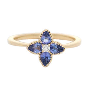 Tanzanite and Diamond Dress Ring 0.04ct tw