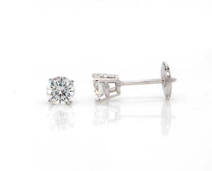 Diamond Ear Studs 1ct TDW - Disc Back